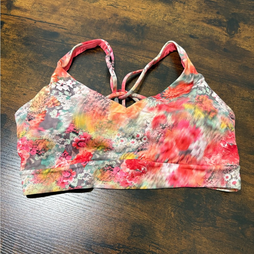 Athleta Floral Sports Bra - Multicolor